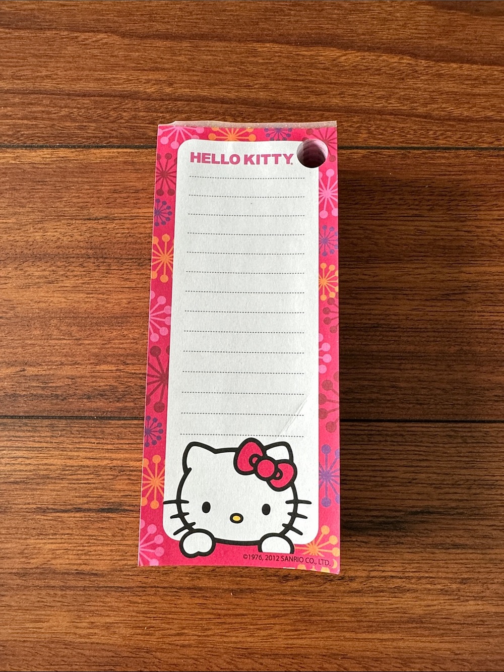 🐱🐱Vintage Sanrio Hello Kitty Pink Floral Lined Notepad🐱🐱